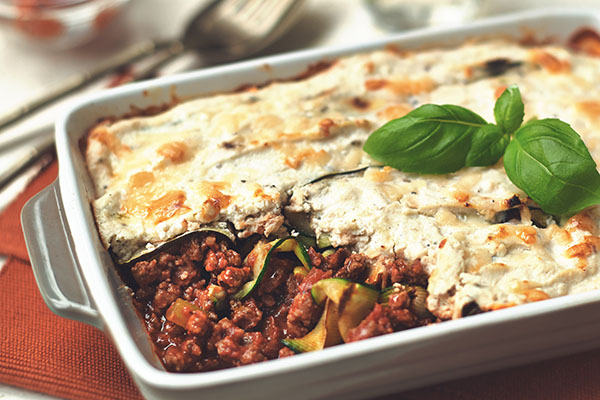 Courgette-Quorn-Mince-Lasagne